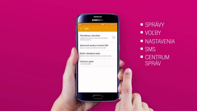 Nastavenie centra správ SMS – Samsung