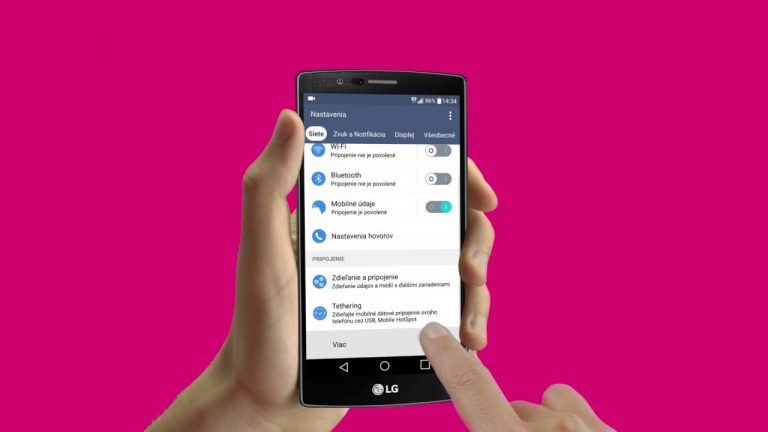 Vypnutie mobilných dát v zahraničí – LG G4