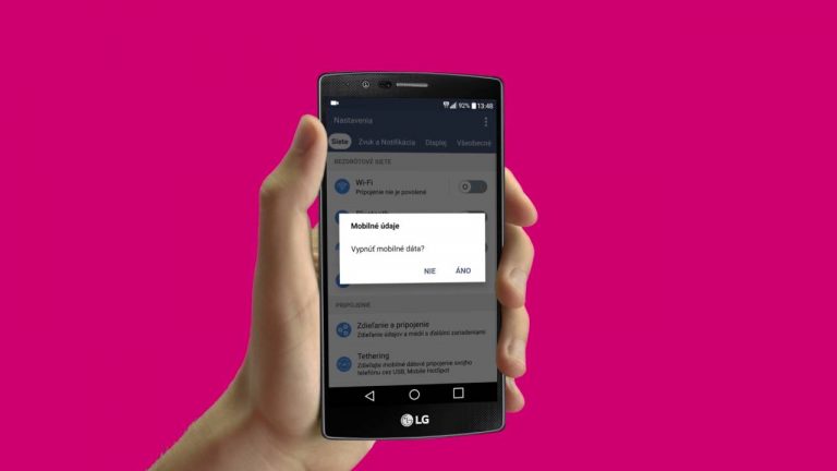 Vypnutie mobilných dát – LG G4