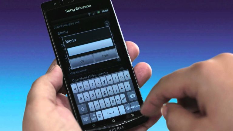Ako nastaviť internet v telefóne Sony Ericsson