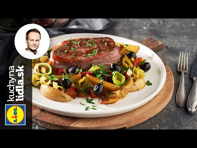 Hovädzí steak s opekanými zemiakmi – Marcel Ihnačák – recepty kuchynalidla.sk