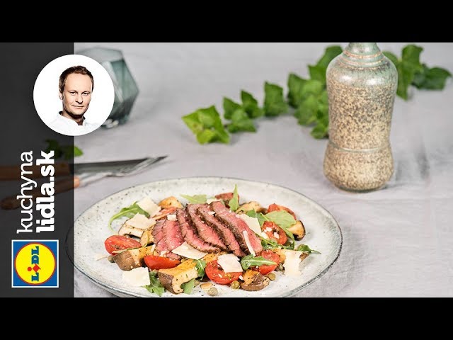 Hovädzí steak s kaparovou omáčkou a hlivou kotúčovou – Marcel Ihnačák – recepty kuchynalidla.sk