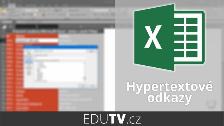 Jak na hypertextové odkazy v Excelu? | EduTV