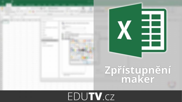Přístup k makrům v Excelu | EduTV