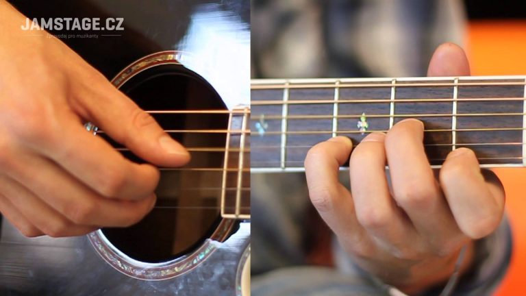 Začíname s akustickou gitarou – Hra prstami (fingerstyle) – 3.diel
