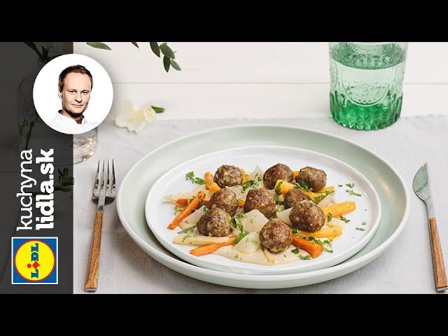 Mäsové guľky s gorgonzolovou omáčkou – Marcel Ihnačák – recepty kuchynalidla.sk