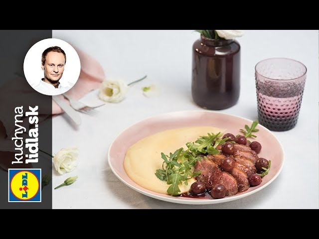 Kačacie prsia so zemiakovo-zelerovým pyré – Marcel Ihnačák – recepty kuchynalidla.sk