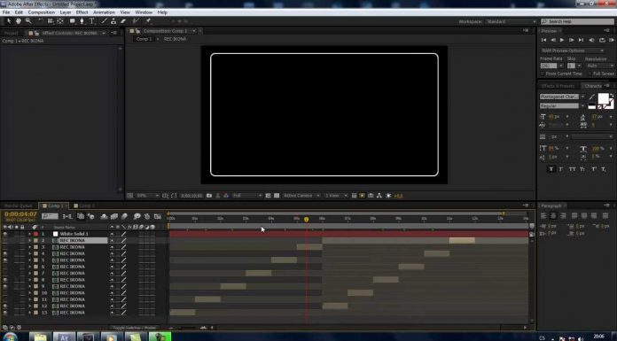 CZTUTORIÁL – After Effects 081 – REC ukazatel