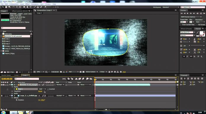 CZTUTORIÁL – After Effects 014 – Video ve zdi