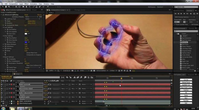 CZTUTORIÁL -After Effects 119 – Advanced Lighting efekt
