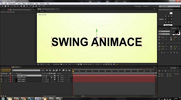 CZTUTORIÁL – After Effects 138 – Swing animace