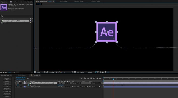 CZTUTORIÁL – After Effects 197 – Animace po křivce, Auto-orient
