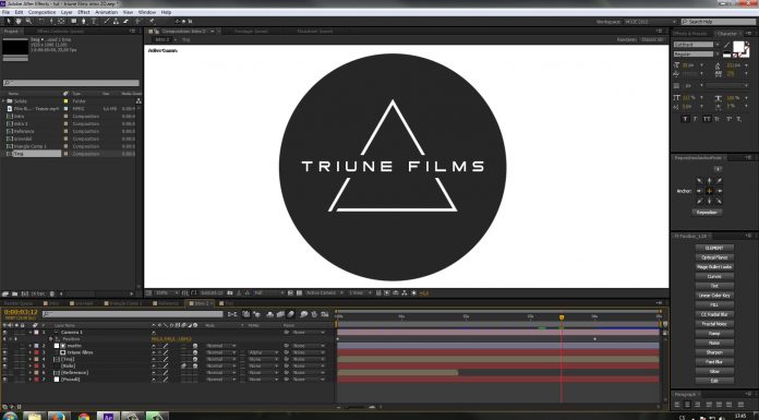 CZTUTORIÁL – After Effects 181 – Triune films intro