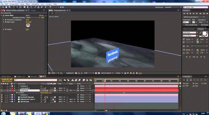 CZTUTORIÁL – After Effects 096 – VC reflect plugin