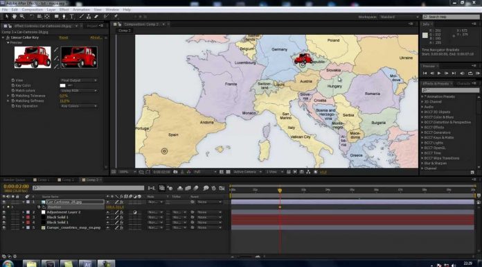 CZTUTORIÁL – After Effects 089 – Animace cesty na mapě