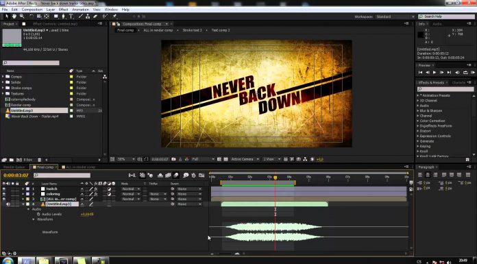CZTUTORIÁL – After Effects 052 – Jak přehrát zvuk