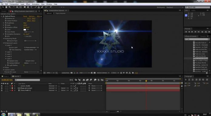 CZTUTORIÁL – After Effects 062 – Jednoduché logo