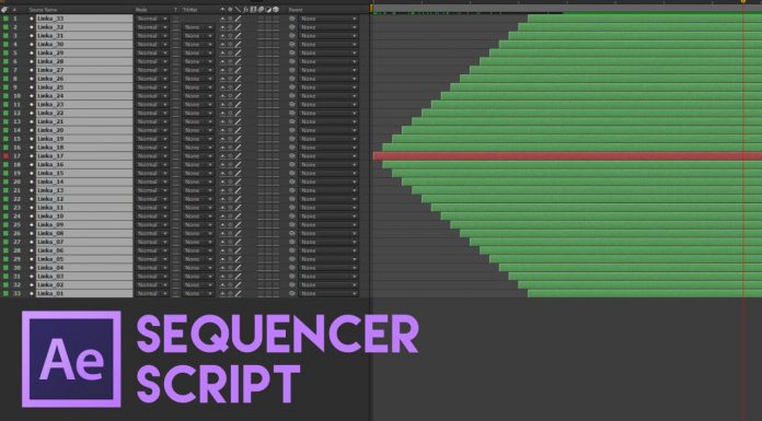 CZTUTORIÁL – After Effects 185 – Sequencer script