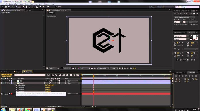 CZTUTORIÁL – After Effects 124 – 3D přechod