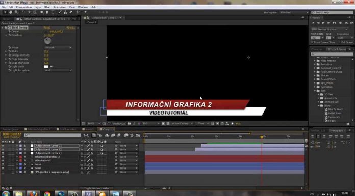 CZTUTORIÁL – After Effects 136 – Informační grafika 2