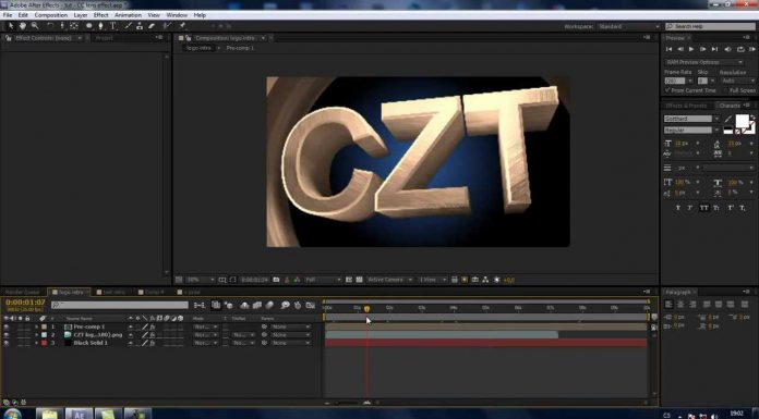 CZTUTORIÁL – After Effects 100 – CC lens efekt