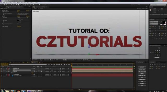 CZTUTORIÁL – After Effects 163 – Jednoduché trailer texty 3
