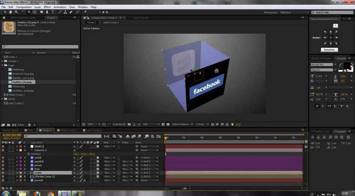 CZTUTORIÁL – After Effects 128 – 3D krychle