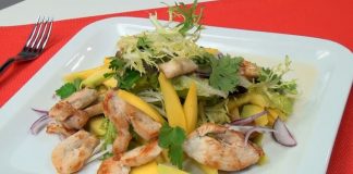 Kurací šalát – recept na kurací šalát s mangom a avokádom