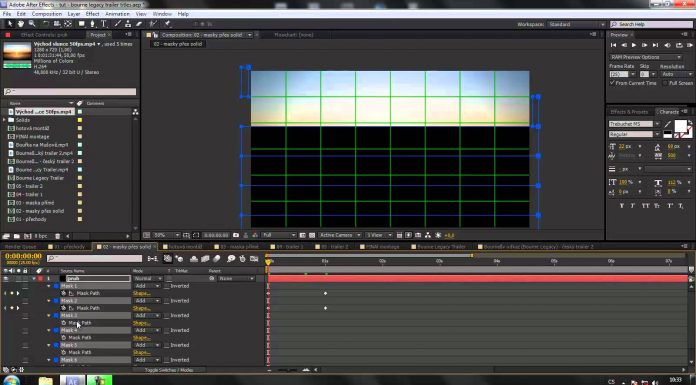 CZTUTORIÁL – After Effects 105 – Bourne Legacy trailer