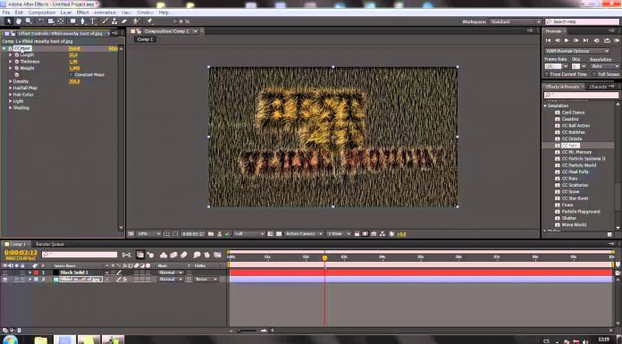 CZTUTORIÁL – After Effects 076 – Efekty Simulation