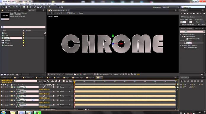 CZTUTORIÁL – After Effects 084 – 3D chrome text