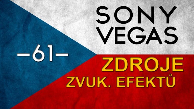 CZTUTORIÁL – Sony Vegas – Zvukový design 01