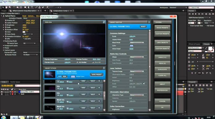 CZTUTORIÁL – After Effects 003 – Optical Flares plug-in