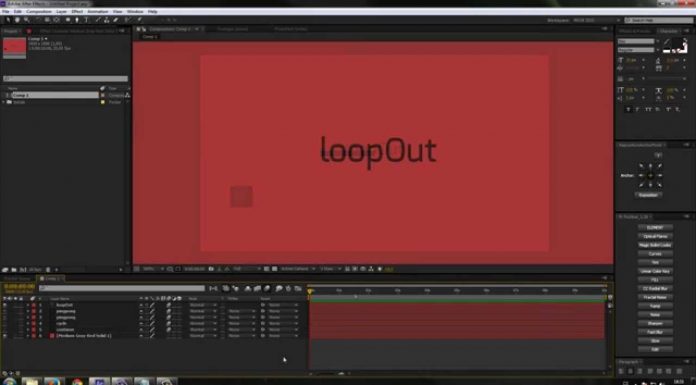 CZTUTORIÁL – After Effects 180 – loopOut příkaz