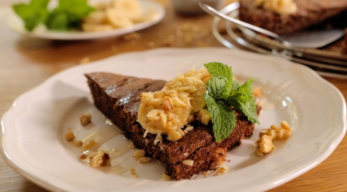 Banánový koláč – Recept na banánový koláč bez múky, cukru a tuku