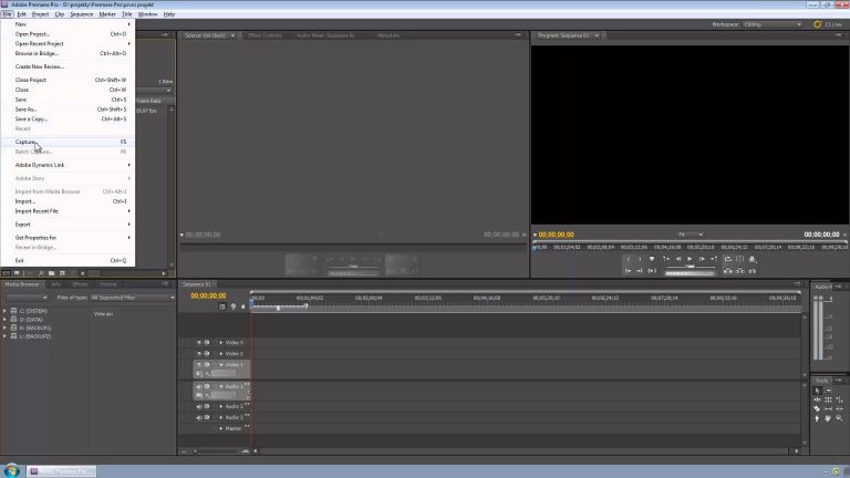 04. Premiere Pro – nahrávanie videa z HDV kamery Premiere Pro