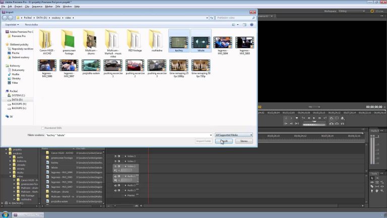 05. Premiere Pro – 7 zpôsobov ako naimportovať súbory do Premiere Pro