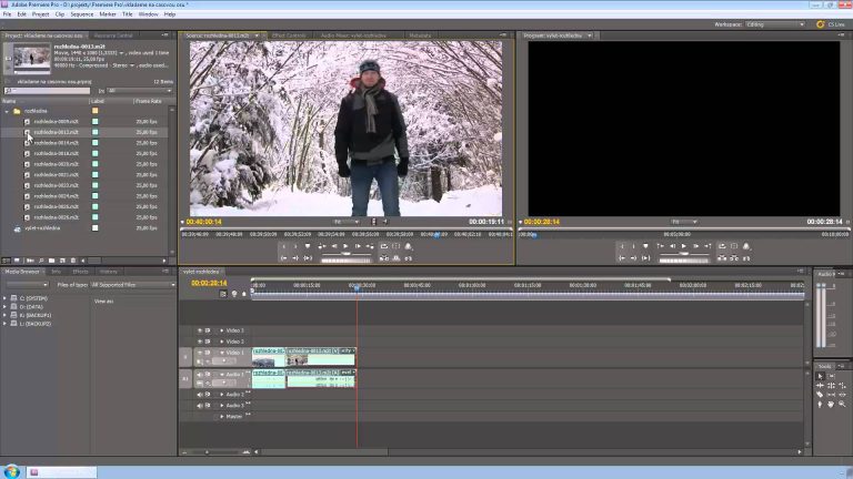 08. Premiere Pro – vkladanie videa na časovú os Premiere Pro