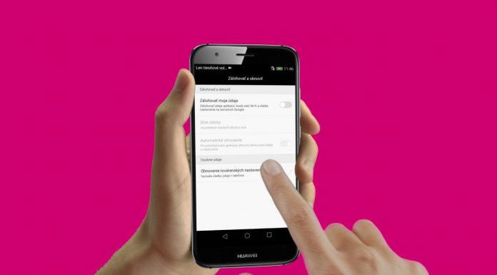 Obnovenie pôvodného nastavenia telefónu – Huawei G8