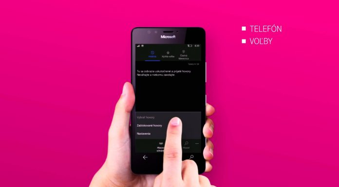 Filtrovanie hovorov – Windows Mobile