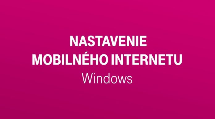 Nastavenie mobilného internetu – Windows Mobile