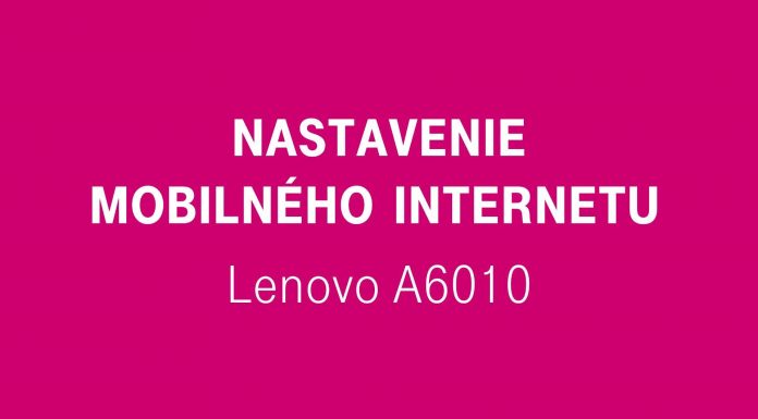 Nastavenie mobilného internetu – Lenovo A6010