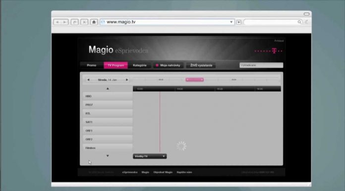 Telekom Magio TV Funkcie: e-Sprievodca