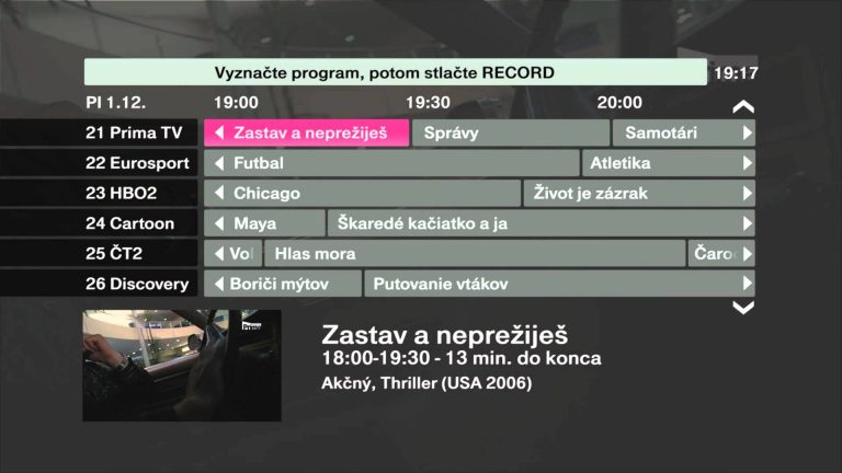 Telekom Magio TV Funkcie: Nahrávanie