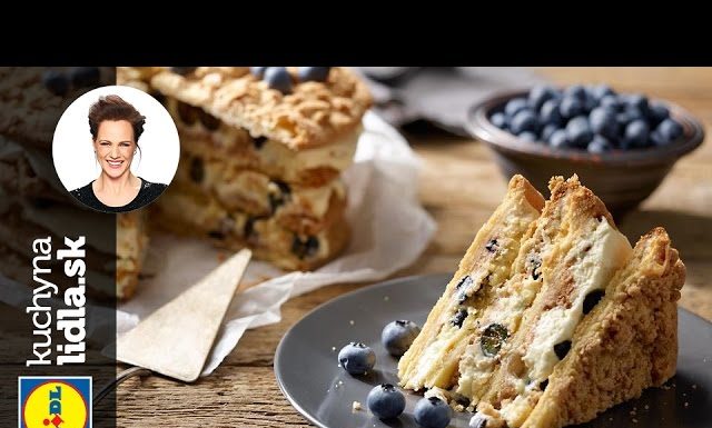 Posýpková torta s čučoriedkami a mascarpone – Adriana Poláková – recepty kuchynalidla.sk