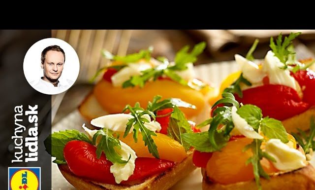 Grilované ciabatty s mozzarellou a marinovanou paprikou – Marcel Ihnačák – recepty kuchynalidla.sk
