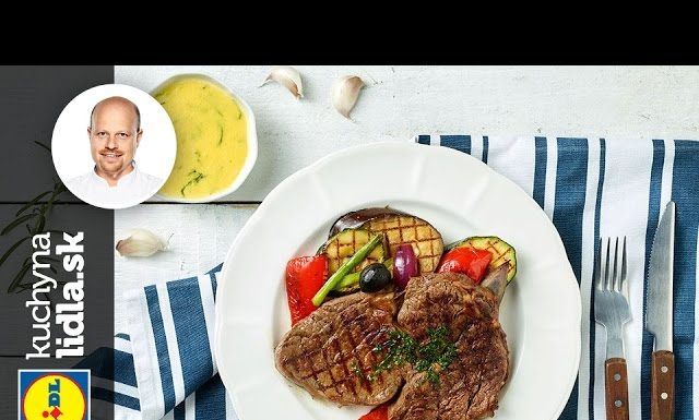 Rib Eye steak s grilovanou zeleninou a holandskou omáčkou – Roman Paulus – recepty kuchynalidla.sk