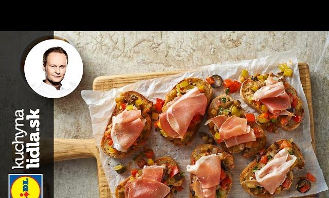 Tapas so šunkou Jamón Serrano a baklažánovým šalátikom – Marcel Ihnačák – recepty kuchynalidla.sk