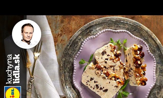Semifreddo s mascarpone, čokoládou a medovými orechmi – Marcel Ihnačák – recepty kuchynalidla.sk