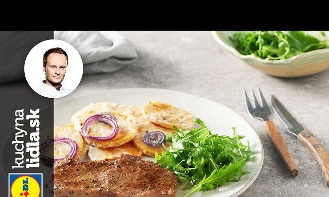 Sirloin steak s batatmi a rukolovým šalátom – Marcel Ihnačák – recepty kuchynalidla.sk